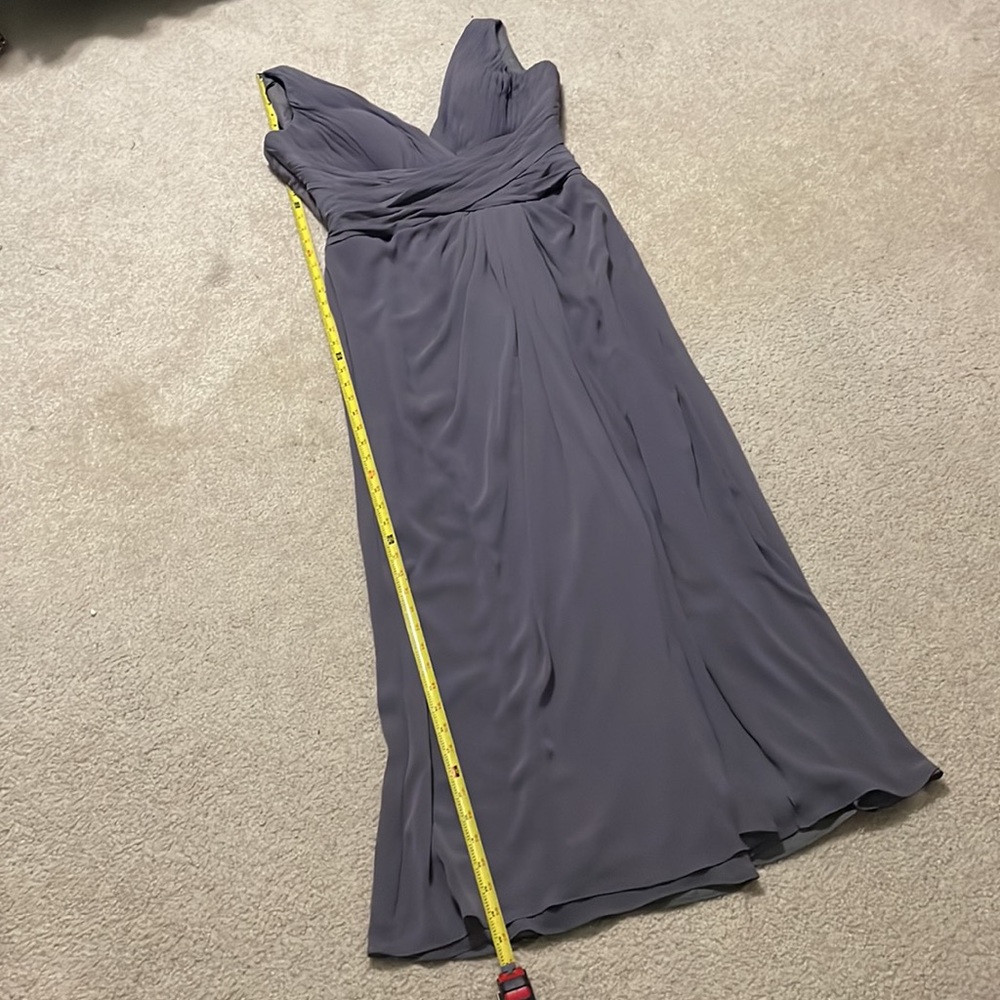 Watters & Watters Beautiful Gray Bridesmaid Dress, Size 15, Cups Sewed In - Picture 9 of 11